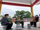 老兵宣講團走進革命烈士陵園